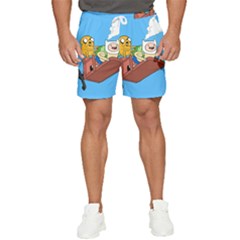 Cartoon Adventure Time Jake And Finn Men s Runner Shorts by Sarkoni