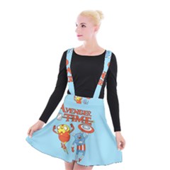 Adventure Time Avengers Age Of Ultron Suspender Skater Skirt