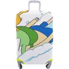 Adventure Time Finn And Jake Snow Luggage Cover (large)