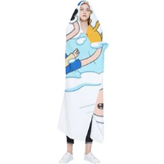 Adventure Time Finn And Jake Snow Wearable Blanket by Sarkoni