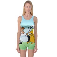 Adventure Time Finn And Jake Cartoon Network Parody One Piece Boyleg Swimsuit