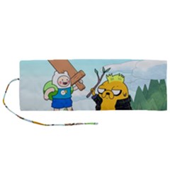 Adventure Time Finn And Jake Cartoon Network Parody Roll Up Canvas Pencil Holder (m) by Sarkoni