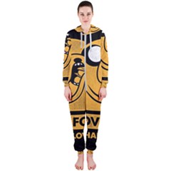 Adventure Time Jake  I Love Food Hooded Jumpsuit (ladies)