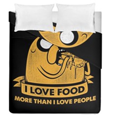 Adventure Time Jake  I Love Food Duvet Cover Double Side (Queen Size)