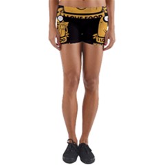 Adventure Time Jake  I Love Food Yoga Shorts