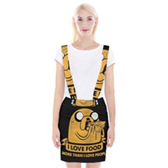 Adventure Time Jake  I Love Food Braces Suspender Skirt