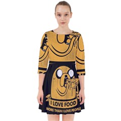 Adventure Time Jake  I Love Food Smock Dress