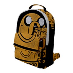 Adventure Time Jake  I Love Food Flap Pocket Backpack (Large)
