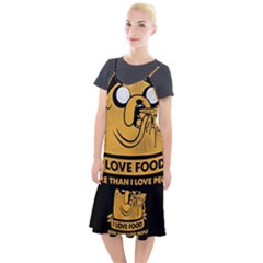 Adventure Time Jake  I Love Food Camis Fishtail Dress