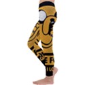 Adventure Time Jake  I Love Food Kids  Lightweight Velour Leggings View2