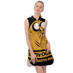 Adventure Time Jake  I Love Food Sleeveless Shirt Dress