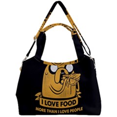 Adventure Time Jake  I Love Food Double Compartment Shoulder Bag