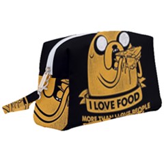 Adventure Time Jake  I Love Food Wristlet Pouch Bag (Large)