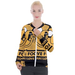 Adventure Time Jake  I Love Food Casual Zip Up Jacket