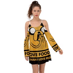 Adventure Time Jake  I Love Food Boho Dress