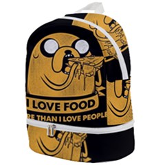 Adventure Time Jake  I Love Food Zip Bottom Backpack
