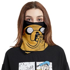 Adventure Time Jake  I Love Food Face Covering Bandana (Two Sides)