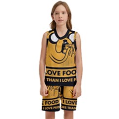 Adventure Time Jake  I Love Food Kids  Basketball Mesh Set by Sarkoni