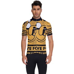 Adventure Time Jake  I Love Food Men s Short Sleeve Cycling Jersey