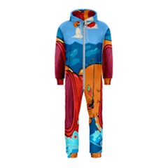 Adventure Time Fish Landscape Hooded Jumpsuit (kids) by Sarkoni