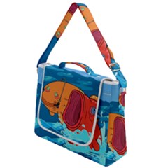 Adventure Time Fish Landscape Box Up Messenger Bag by Sarkoni