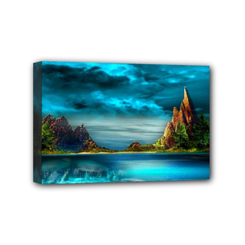 Artistic Fantasy Psychedelic Mini Canvas 6  X 4  (stretched)