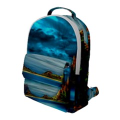 Artistic Fantasy Psychedelic Flap Pocket Backpack (large)