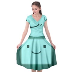 Adventure Time Bmo Cap Sleeve Wrap Front Dress