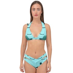 Adventure Time Bmo Double Strap Halter Bikini Set