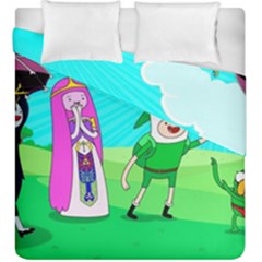 Adventure Time The Legend Of Zelda Parody Duvet Cover Double Side (king Size)