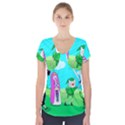 Adventure Time The Legend Of Zelda Parody Short Sleeve Front Detail Top View1