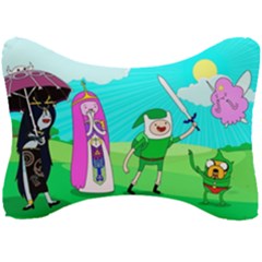 Adventure Time The Legend Of Zelda Parody Seat Head Rest Cushion by Sarkoni