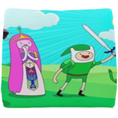 Adventure Time The Legend Of Zelda Parody Seat Cushion by Sarkoni