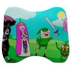 Adventure Time The Legend Of Zelda Parody Velour Head Support Cushion by Sarkoni