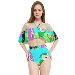 Adventure Time The Legend Of Zelda Parody Halter Flowy Bikini Set  by Sarkoni