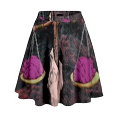 Jujutsu Kaisen Heart Design Heart Psychedelic Anime Hands High Waist Skirt