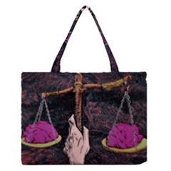 Jujutsu Kaisen Heart Design Heart Psychedelic Anime Hands Zipper Medium Tote Bag