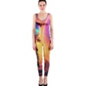 Illustration Trippy Psychedelic Astronaut Landscape Planet Mountains One Piece Catsuit View1