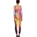 Illustration Trippy Psychedelic Astronaut Landscape Planet Mountains One Piece Catsuit View2