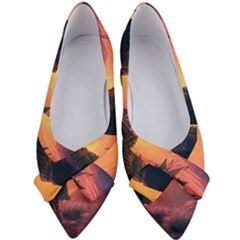 Illustration Trippy Psychedelic Astronaut Landscape Planet Mountains Women s Bow Heels by Sarkoni
