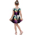 Tropical Forest Jungle Ar Colorful Midjourney Spectrum Trippy Psychedelic Nature Trees Pyramid Kids  Cap Sleeve Dress View2