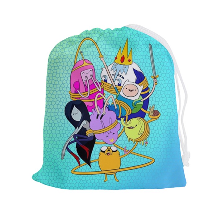 Adventure Time Cartoon Drawstring Pouch (2XL)