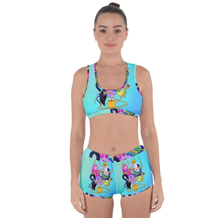 Adventure Time Cartoon Racerback Boyleg Bikini Set