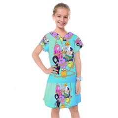 Adventure Time Cartoon Kids  Drop Waist Dress