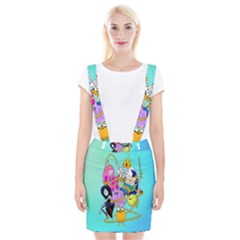 Adventure Time Cartoon Braces Suspender Skirt