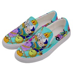 Adventure Time Cartoon Men s Canvas Slip Ons