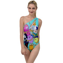 Adventure Time Cartoon To One Side Swimsuit