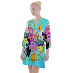 Adventure Time Cartoon Open Neck Shift Dress