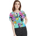 Adventure Time Cartoon Butterfly Chiffon Blouse View1