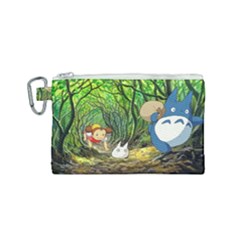 Anime My Neighbor Totoro Jungle Canvas Cosmetic Bag (small) by Sarkoni